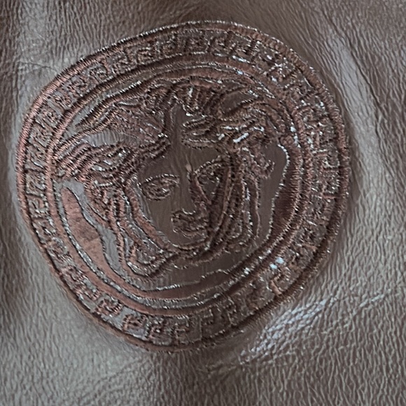 Jd brown Italian leather bommer jacket size large goth aviator - Picture 5 of 14